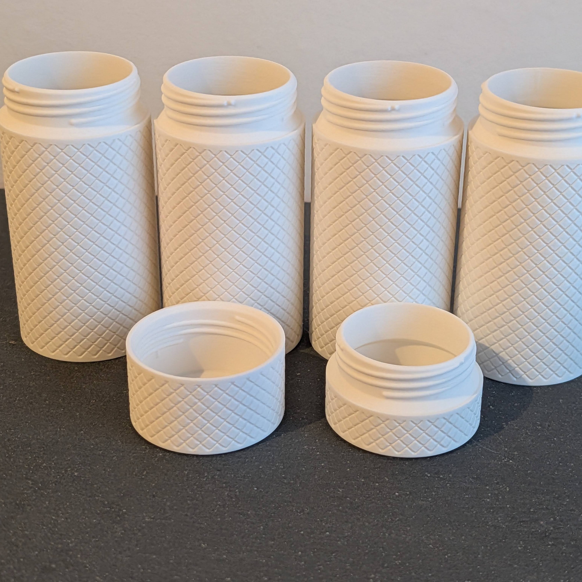 Parametric Modular Tube - Knurled - Any Length - 1