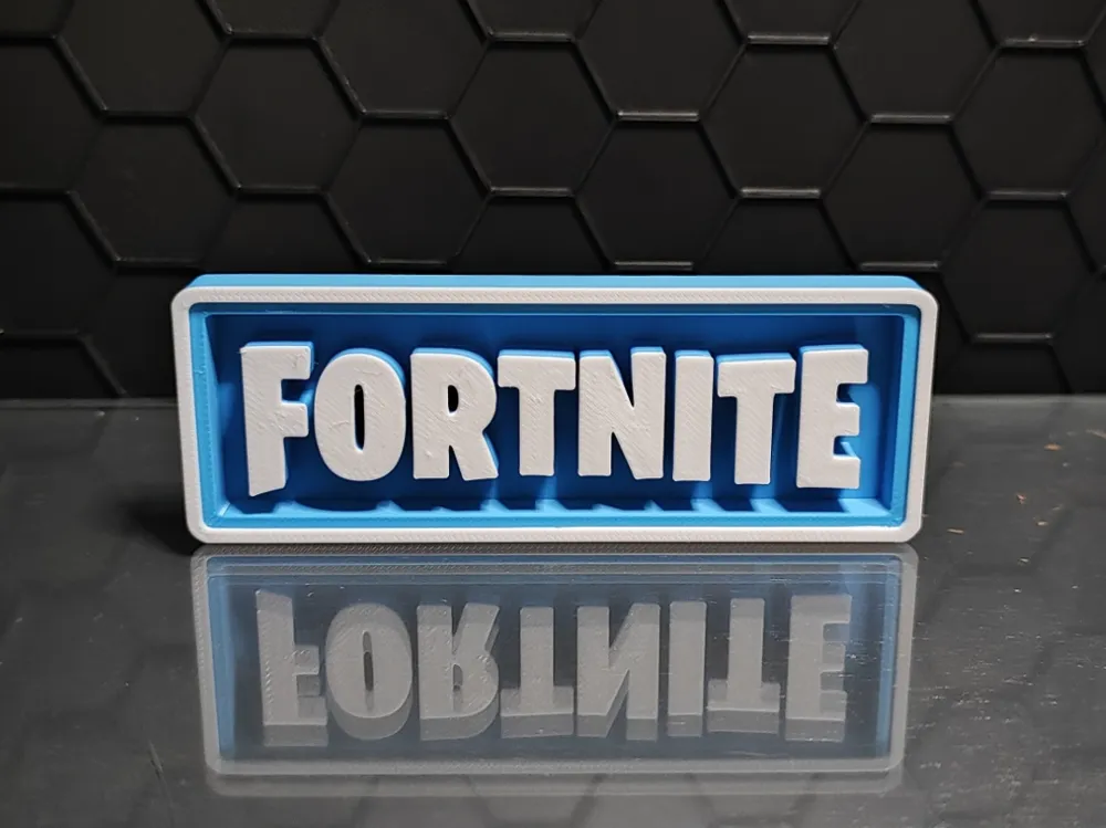 Fortnite - Gamer Decorative Sign - Free 3D Print Model - MakerWorld