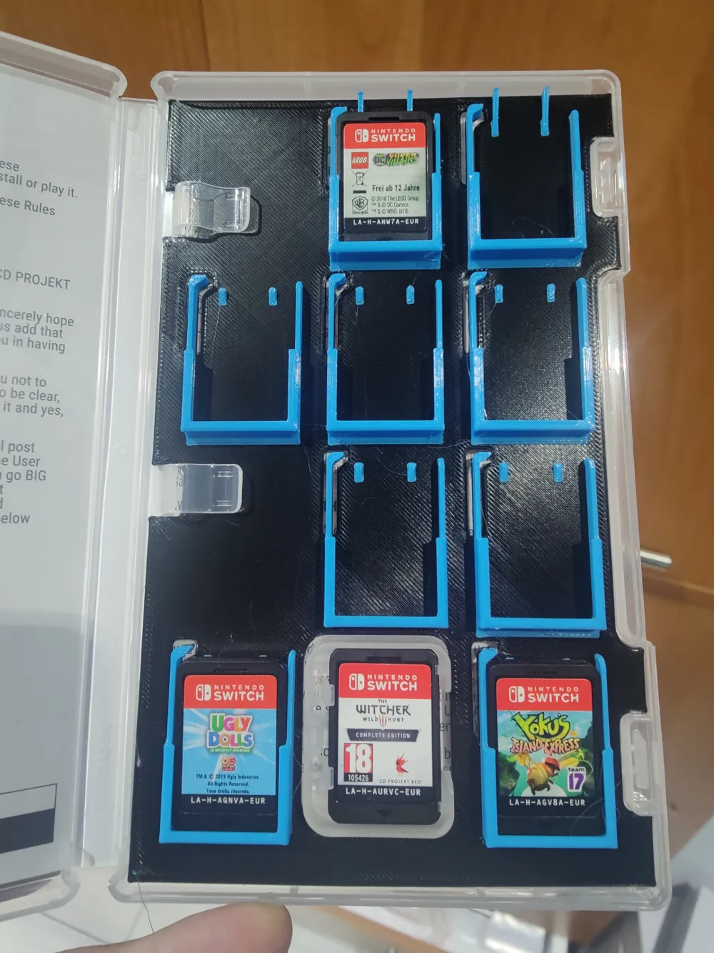 Nintendo Switch game box insert for extra cartridges by Emashi ...