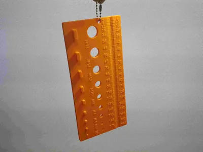 Screw Sizer - Screw and Nut Gauge. M3-M16. 4mm-180mm.