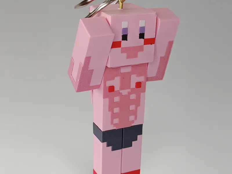Muscular Kirby Minecraft Style