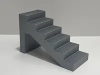 Hollow Staircase, 6 Steps (84 H x 132 D x 60 W [mm])