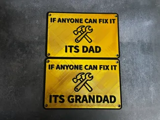 Dad/Grandad Fix-it signs