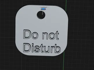 do not disturb tag