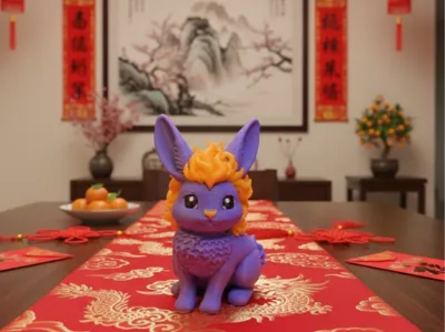 Fire Mane Zodiac Rabbit