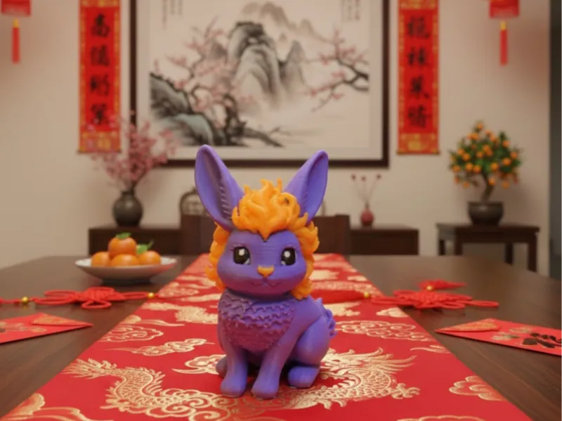 Fire Mane Zodiac Rabbit