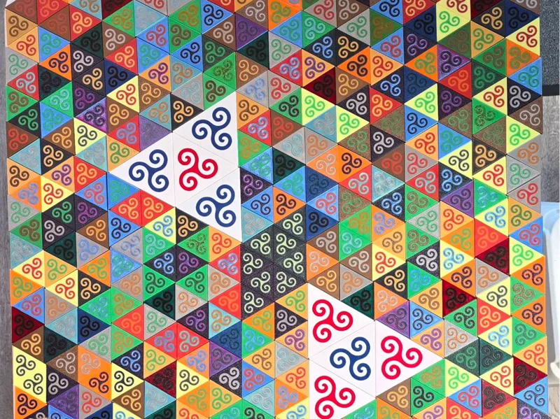 Triskele Table Mosaic