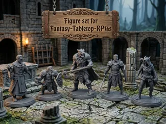 Figure set for Fantasy-Tabletop-RPGs
