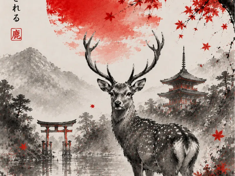 Cerf Japonais /  Japon EASY PRINT