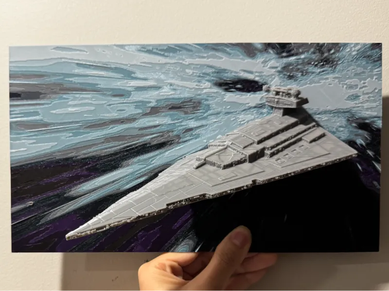 Imperial Star Destroyer - Hueforge Hybrid