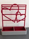 2 hearts and extra earring row