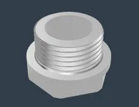 Bouchon hydraulique fileté G3/8" (BSP) — photo 1