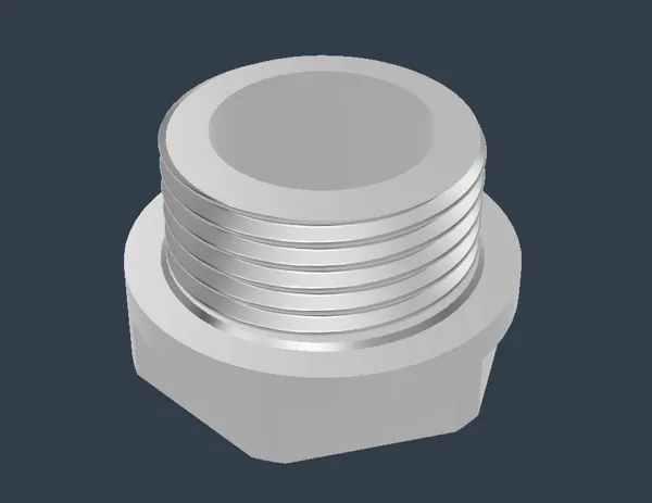 Bouchon hydraulique fileté G3/8" (BSP)