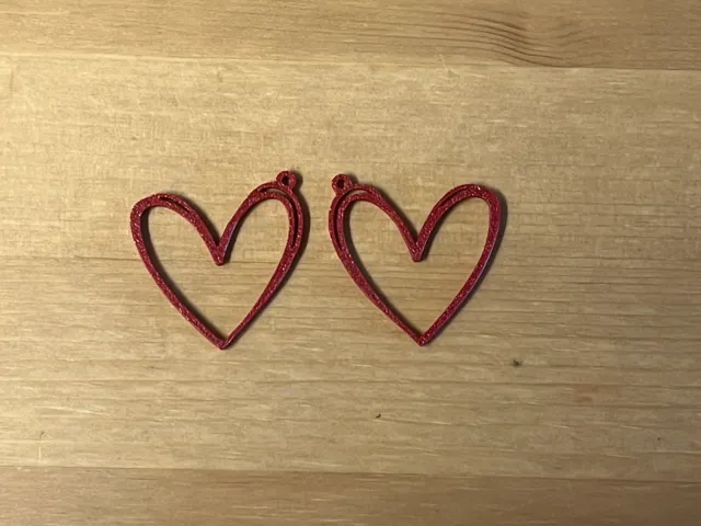 heart earrings
