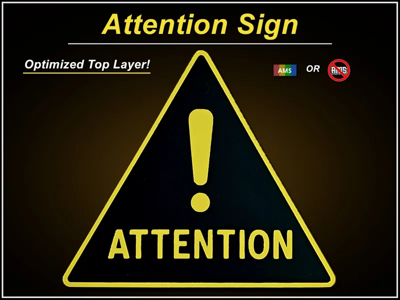 NO AMS / AMS Attention Sign