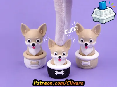 Chihuahua Dog Clicker STL