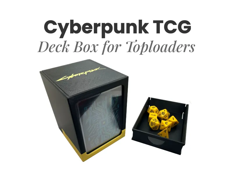 Cyberpunk TCG deck box for Sleeved Cards