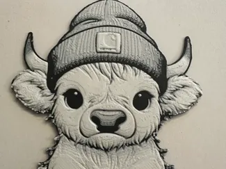 Highland cow Hueforge