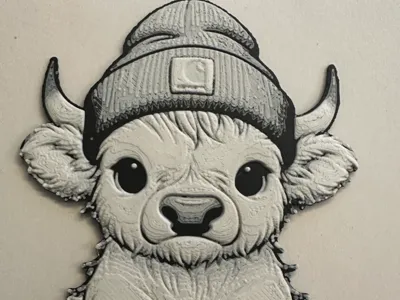 Highland cow Hueforge