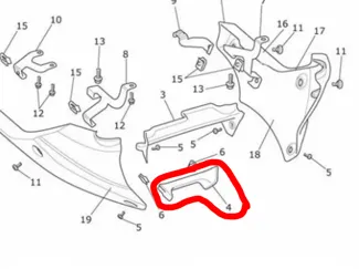 Triumph Speed Triple Bellypan Moulding - T2303103