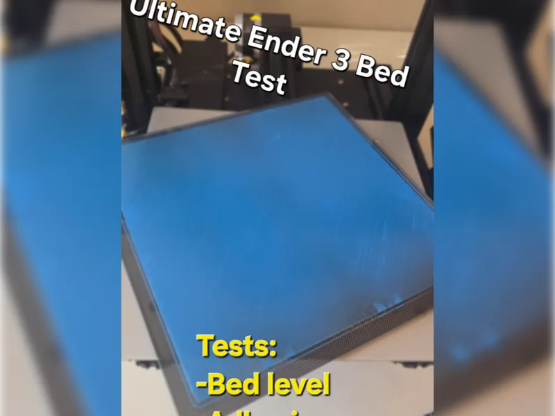 Ender 3/ Pro / V2 / Neo Ultimate Bed Test