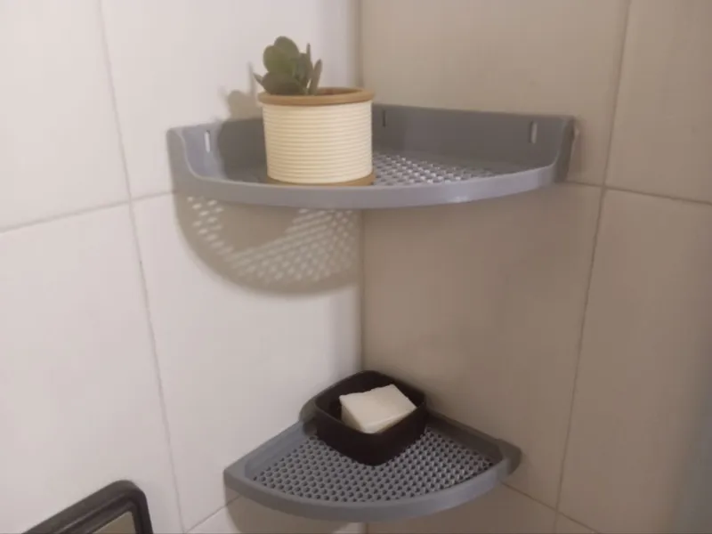 Bathroom corner shelf