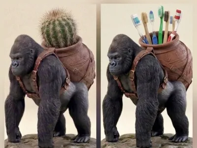 Gorilla with Pot