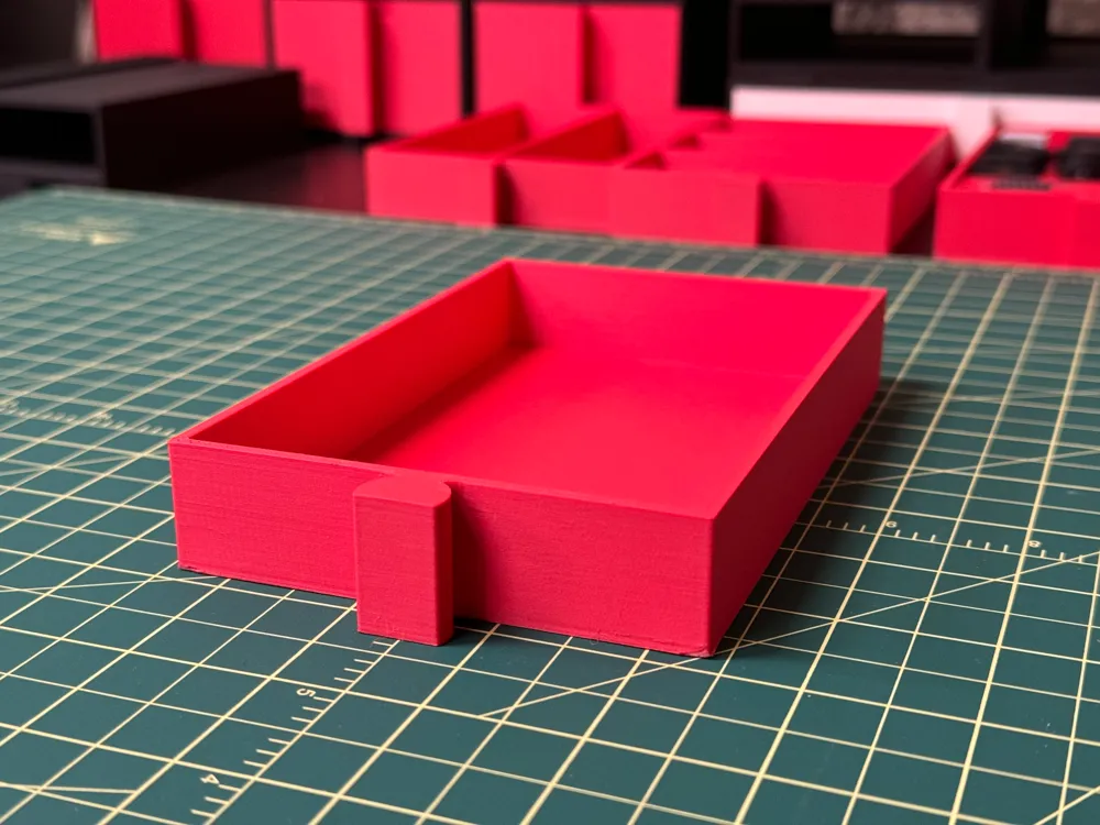 HalfWidth Slim - expandable interlocking storage - Free 3D Print Model ...