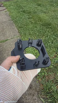 reinforced locking tabs, also moved 9mm closer to firewall