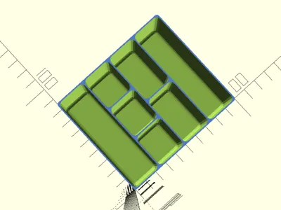 VariGrid: Adaptive Parametric Organizer (OpenSCAD)