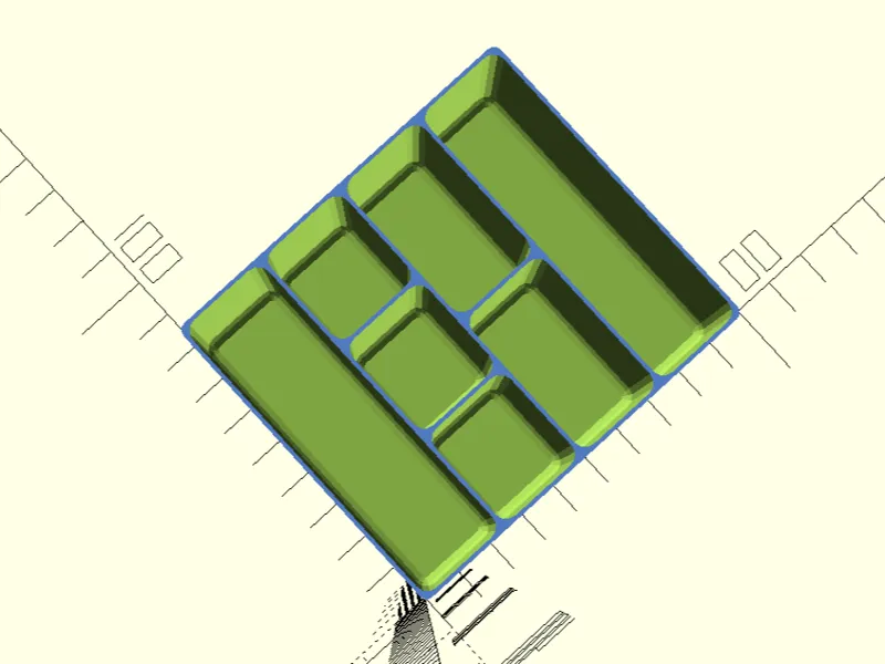 VariGrid: Adaptive Parametric Organizer (OpenSCAD)
