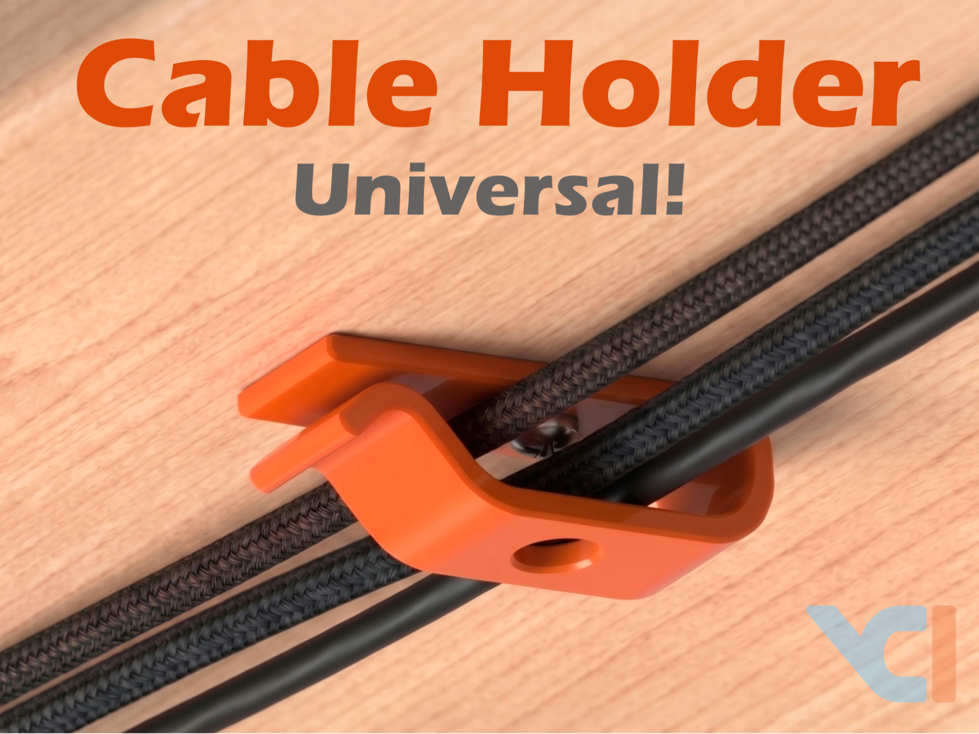 Under Desk Cable Holder - 1