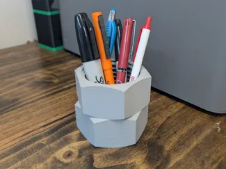 Hex Nut Pen Holder
