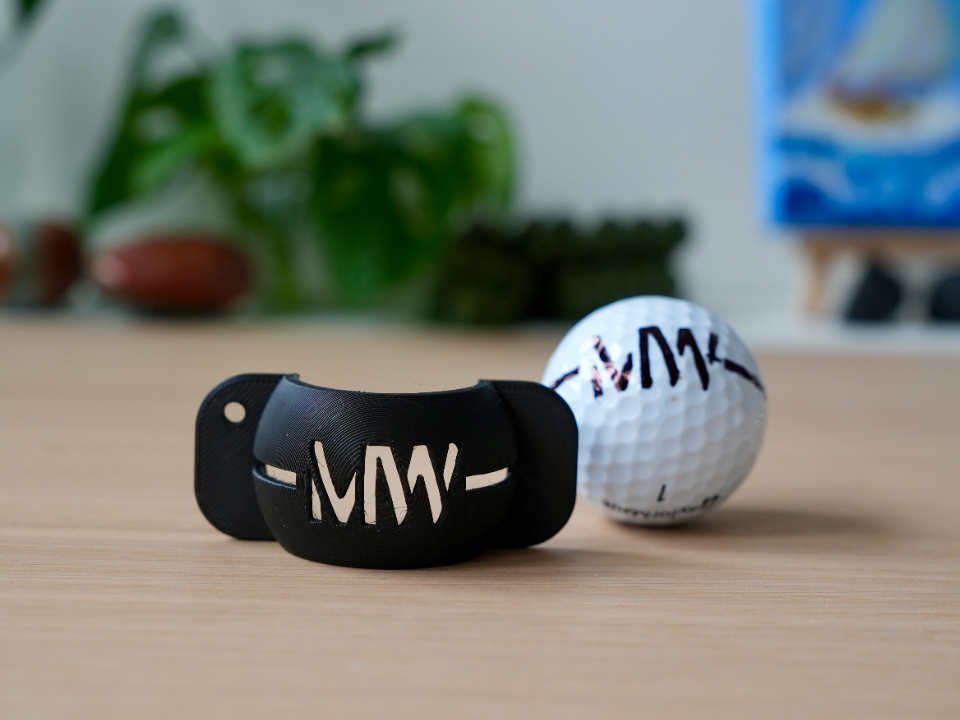 Customizable Golf Ball Marker Stencil