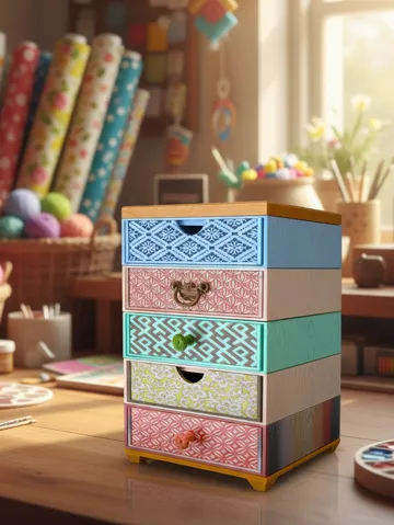 Organizador: Stackable Narrow Drawers Modular Organizer — vista de referencia 2