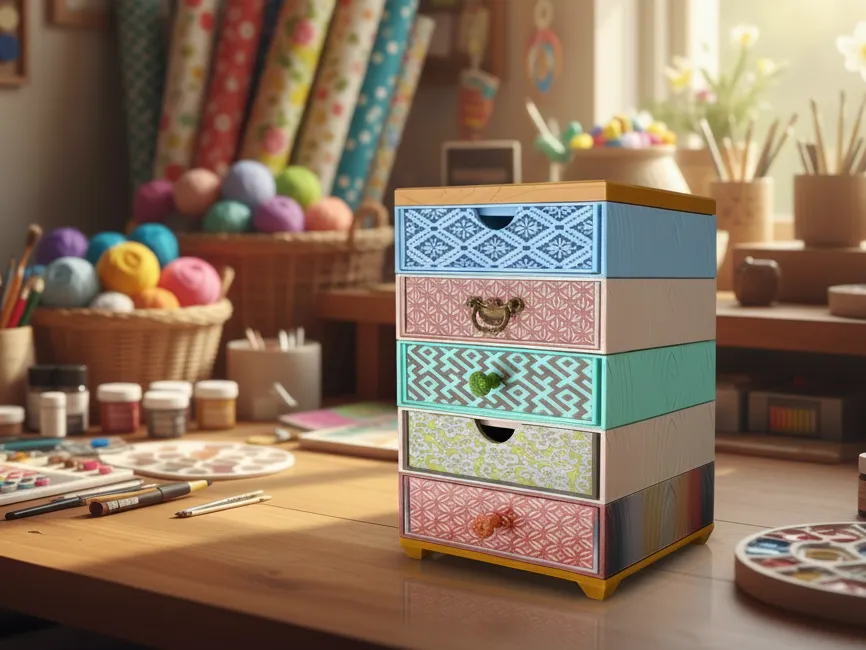 Organizador: Stackable Narrow Drawers Modular Organizer. Referencia del modelo original.