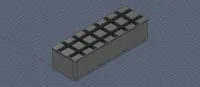 0.2mm layer, 2 walls, 15% infill **Gridfinity 1x3**