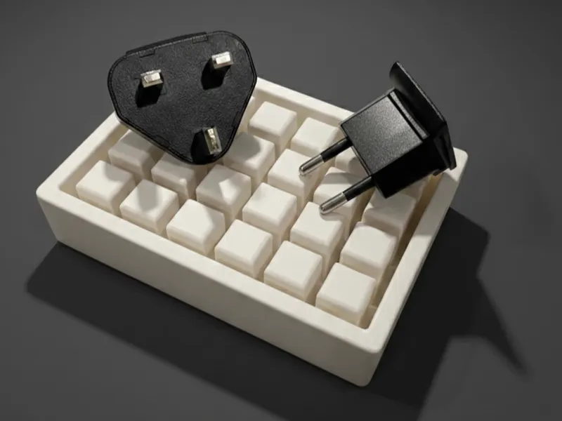 Charger Block Organizer (EU) Gridfinity Capable