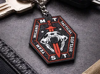 tactical skull keychain-multicolor ams-custom