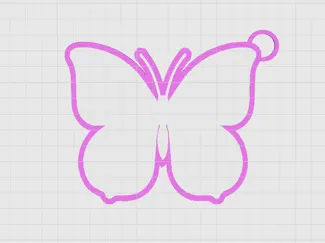 butterfly keychain