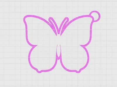 butterfly keychain