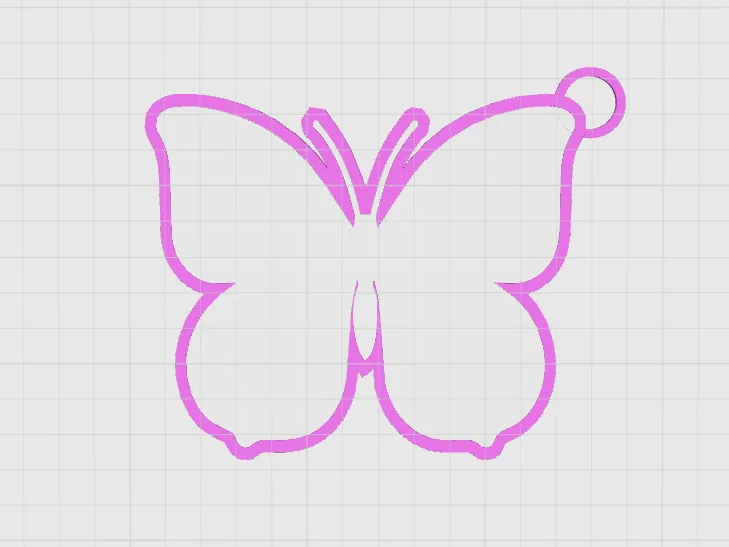 butterfly keychain