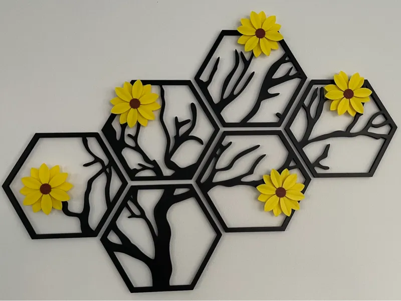 Hexagon Wall Tree