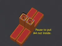 Pause command added. put m4 nut when pause.