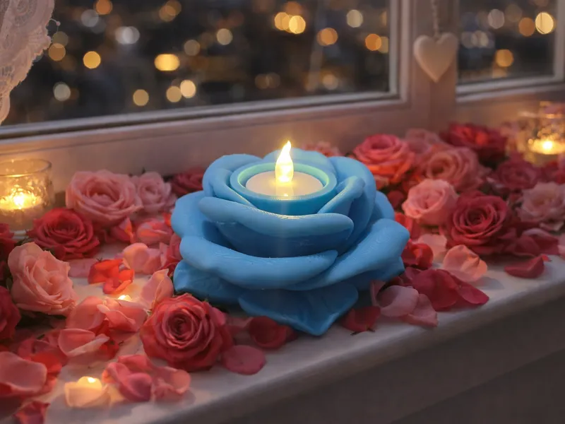 Rose Teelichthalter