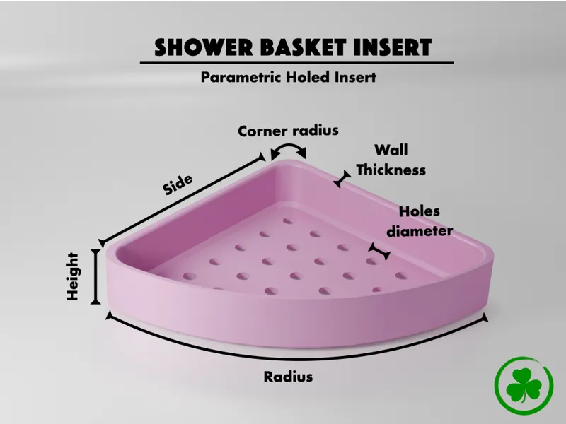 Parametric Holed Insert for Triangular Shower Tray