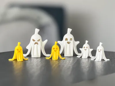 Banana Ghosts – Spooky Cute and easy to print