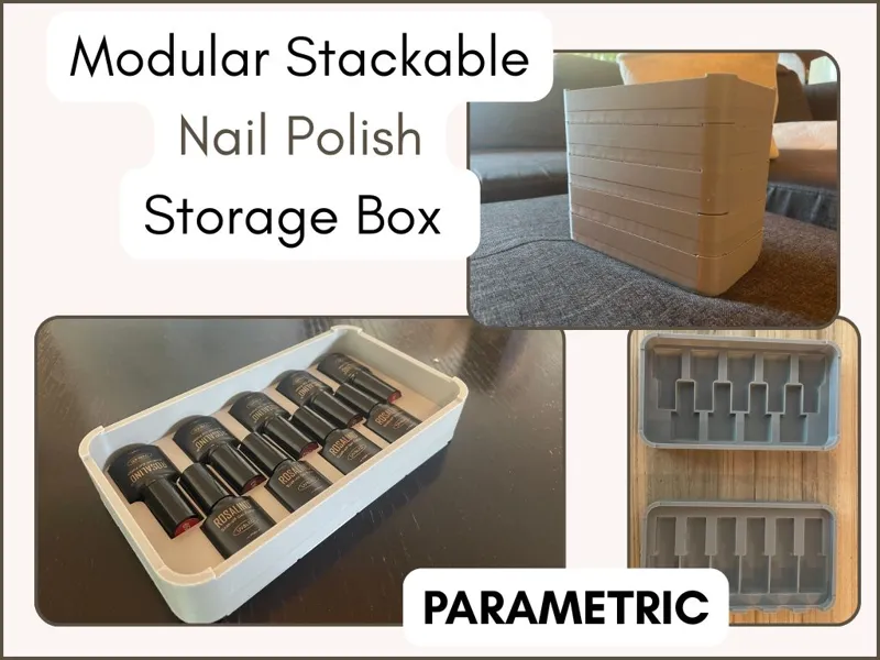 Boite paramétrique empilable pour vernis