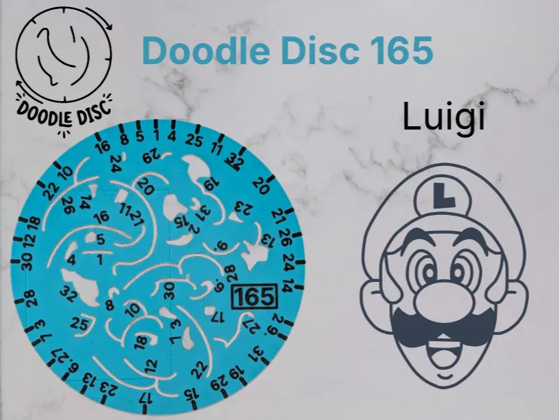Soporte: Doodle Disc 165 Luigi. Referencia del modelo original.