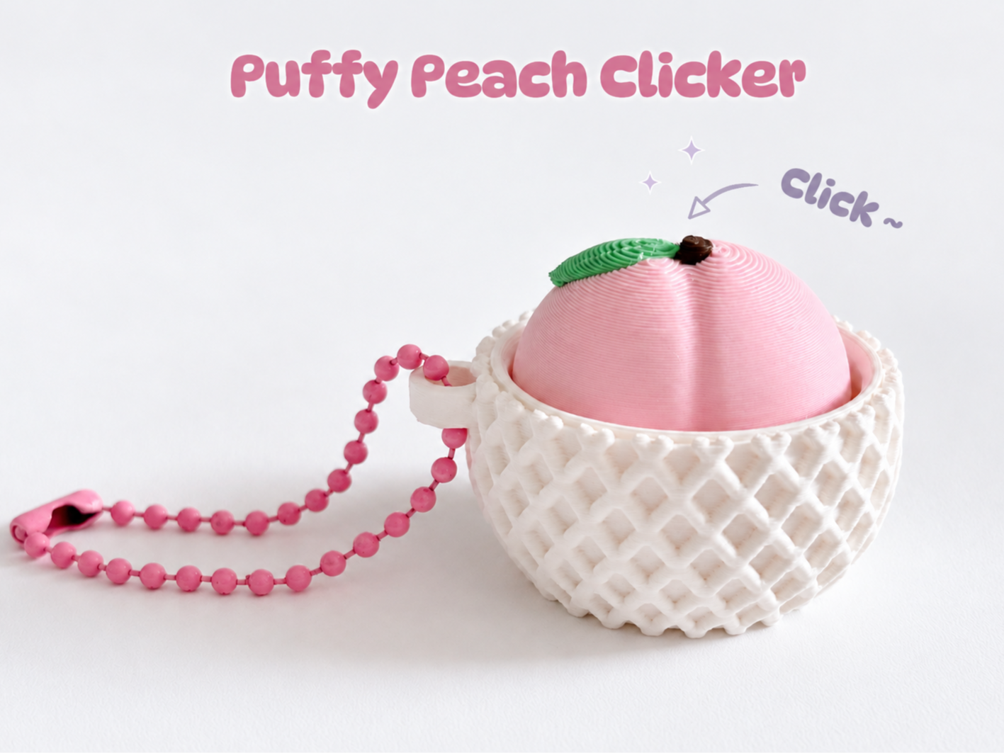 Puffy Peach Clicker - 1